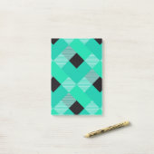 Geometrische vierkant afwijking 10 post-it® notes (Op bureau)