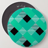 Geometrische vierkant afwijking 10 ronde button 6,0 cm (Voorkant /achterkant)