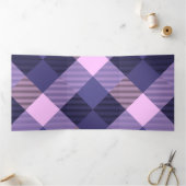 Geometrische vierkant afwijking 14 drieluik wenskaart (Binnen)