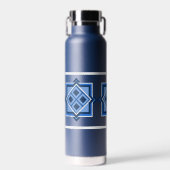 Geometrische vierkant Patroonwaterflacon Waterfles (Voorkant)