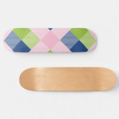 Geometrische vierkante abstractie 18 persoonlijk skateboard (Horizontaal)