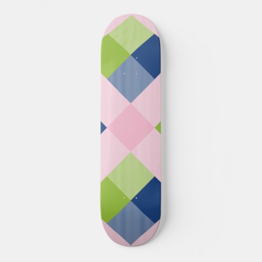 Geometrische vierkante abstractie 18 persoonlijk skateboard (Voorkant)