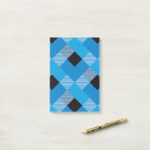 Geometrische vierkante abstractie 3 post-it® notes (Op bureau)
