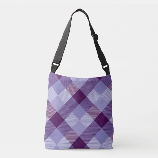 Geometrische Vierkante Abstractie 4 Crossbody Tas (Voorkant)