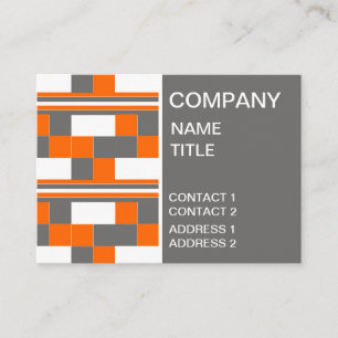 Geometrische vierkante strepen geometrisch visitekaartje