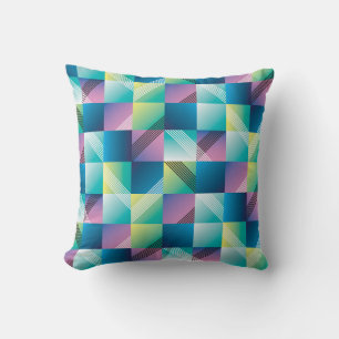 geometrische vierkanten: Abstract patroon Kussen
