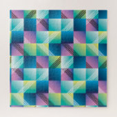  geometrische vierkanten: Abstract patroon Legpuzzel (Horizontaal)