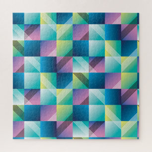 geometrische vierkanten: Abstract patroon Legpuzzel