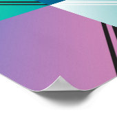 geometrische vierkanten: Abstract patroon Poster (Hoek)