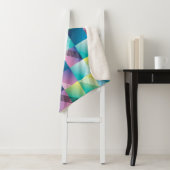  geometrische vierkanten: Abstract patroon Sherpa Deken (In situ)