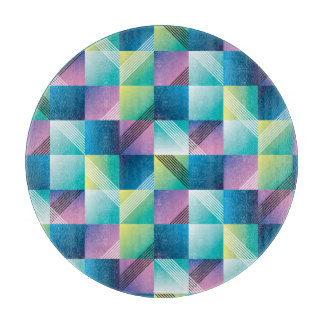 geometrische vierkanten: Abstract patroon Snijplank
