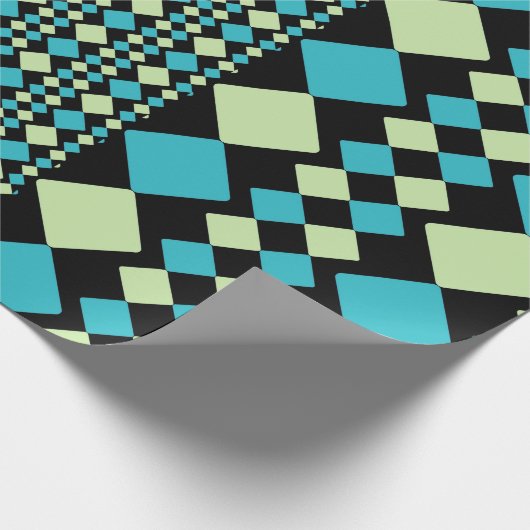 Geometrische vierkanten cadeaupapier (Hoek)