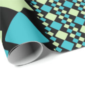 Geometrische vierkanten cadeaupapier (Rol Hoek)