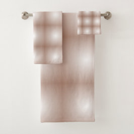 Geometrische vierkanten met Mocha Mousse Gradient Bad Handdoek