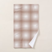 Geometrische vierkanten met Mocha Mousse Gradient Bad Handdoek (Handdoek)