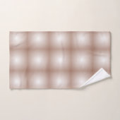 Geometrische vierkanten met Mocha Mousse Gradient Bad Handdoek (Handdoek)