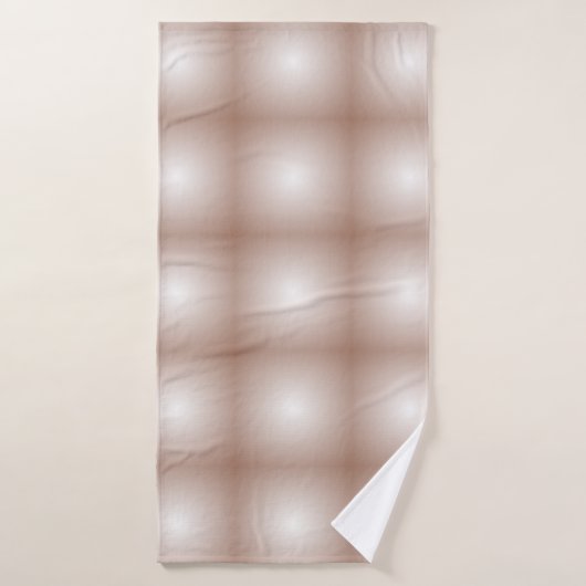 Geometrische vierkanten met Mocha Mousse Gradient Badhanddoek (Badhanddoek)