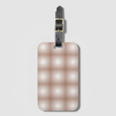 Geometrische vierkanten met Mocha Mousse Gradient Bagagelabel (Voorkant (verticaal))