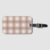 Geometrische vierkanten met Mocha Mousse Gradient Bagagelabel (Voorkant (horizontaal))