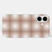 Geometrische vierkanten met Mocha Mousse Gradient Case-Mate iPhone Case (Achterkant (horizontaal))