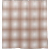 Geometrische vierkanten met Mocha Mousse Gradient Douchegordijn (Voorkant)