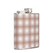 Geometrische vierkanten met Mocha Mousse Gradient Heupfles (Rechts)