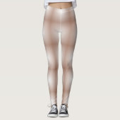 Geometrische vierkanten met Mocha Mousse Gradient Leggings (Voorkant)