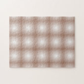 Geometrische vierkanten met Mocha Mousse Gradient Legpuzzel (Horizontaal)