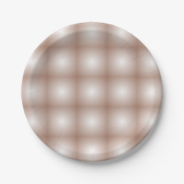 Geometrische vierkanten met Mocha Mousse Gradient Papieren Bordje