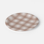 Geometrische vierkanten met Mocha Mousse Gradient  Papieren Bordje (Gekanteld)