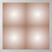 Geometrische vierkanten met Mocha Mousse Gradient Poster (Voorkant)
