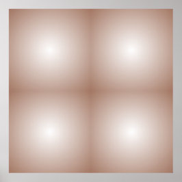 Geometrische vierkanten met Mocha Mousse Gradient  Poster