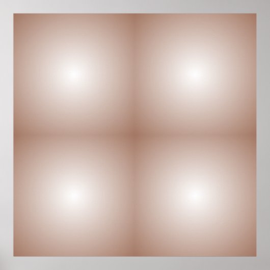 Geometrische vierkanten met Mocha Mousse Gradient Poster (Voorkant)