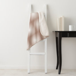 Geometrische vierkanten met Mocha Mousse Gradient Sherpa Deken