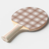 Geometrische vierkanten met Mocha Mousse Gradient  Tafeltennisbatje (Voorkant Gekanteld)