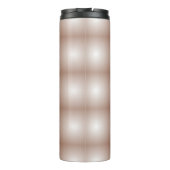 Geometrische vierkanten met Mocha Mousse Gradient Thermosbeker (Achterkant)