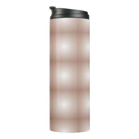 Geometrische vierkanten met mocha mousse gradiënt thermosbeker (Geroteerd rechts)