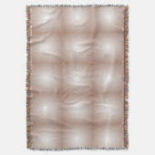 Geometrische vierkanten met mokka-mousse-verloop w deken (Voorkant Verticaal)