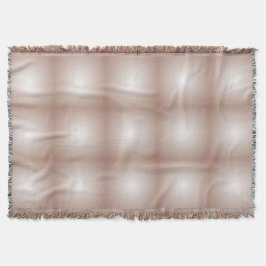Geometrische vierkanten met mokka-mousse-verloop w deken
