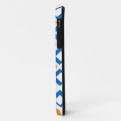 Geometrische vierkanten | Oranje groen blauw Case-Mate iPhone Case (Achterkant/links)