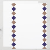 Geometrische vierkanten Papier Blad (Voorkant / Achterkant)