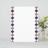 Geometrische vierkanten Papier Blad (Staand voorkant)