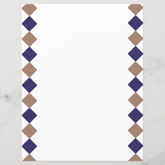 Geometrische vierkanten Papier Blad (Voorkant)