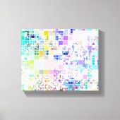 Geometrische vierkanten van pasta canvas afdruk (Voorkant)