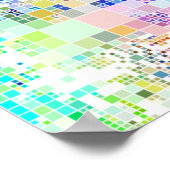 Geometrische vierkanten van pasta poster (Hoek)