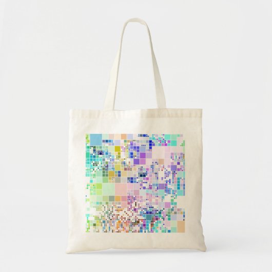 Geometrische vierkanten van pasta tote bag (Voorkant)
