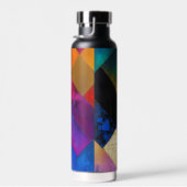 Geometrische vierkanten waterfles (Rechts)