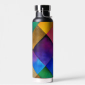 Geometrische vierkanten waterfles (Links)