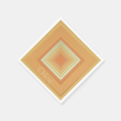  geometrische vierkanten (zacht geel & sinaasappel servet (Hoek)