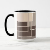 Geometrische vierkantjes - Chocolade Cream Mok (Links)